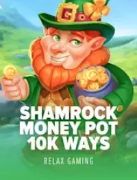 shamrock money pot 10k ways slot logo